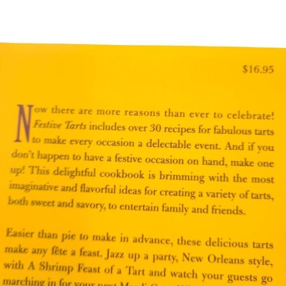 Festive Tarts Cookbook Sylvia Thompson Hardbound Sweet And Savory Recipes - Picture 3 of 13